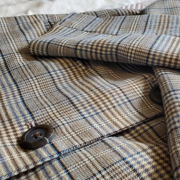 BB Dakota Heather's Plaid Boyfriend Blazer - XS - Picture 8 of 11